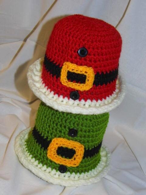 e-Book * CHRISTMAS HAT * ELF HAT Instant pdf download, crochet pattern, pdf file,