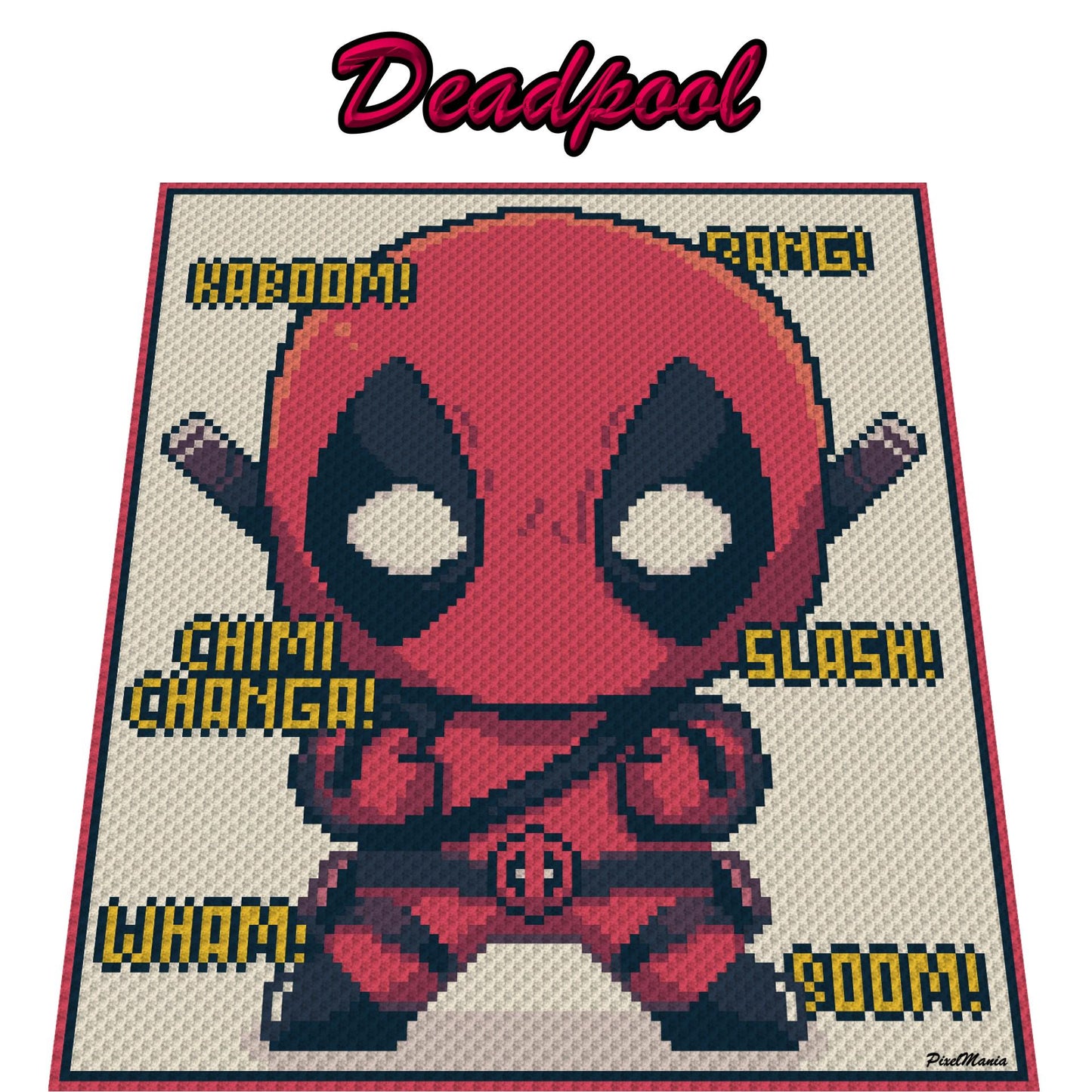 DEADPOOL - Häkelmuster für c2c
