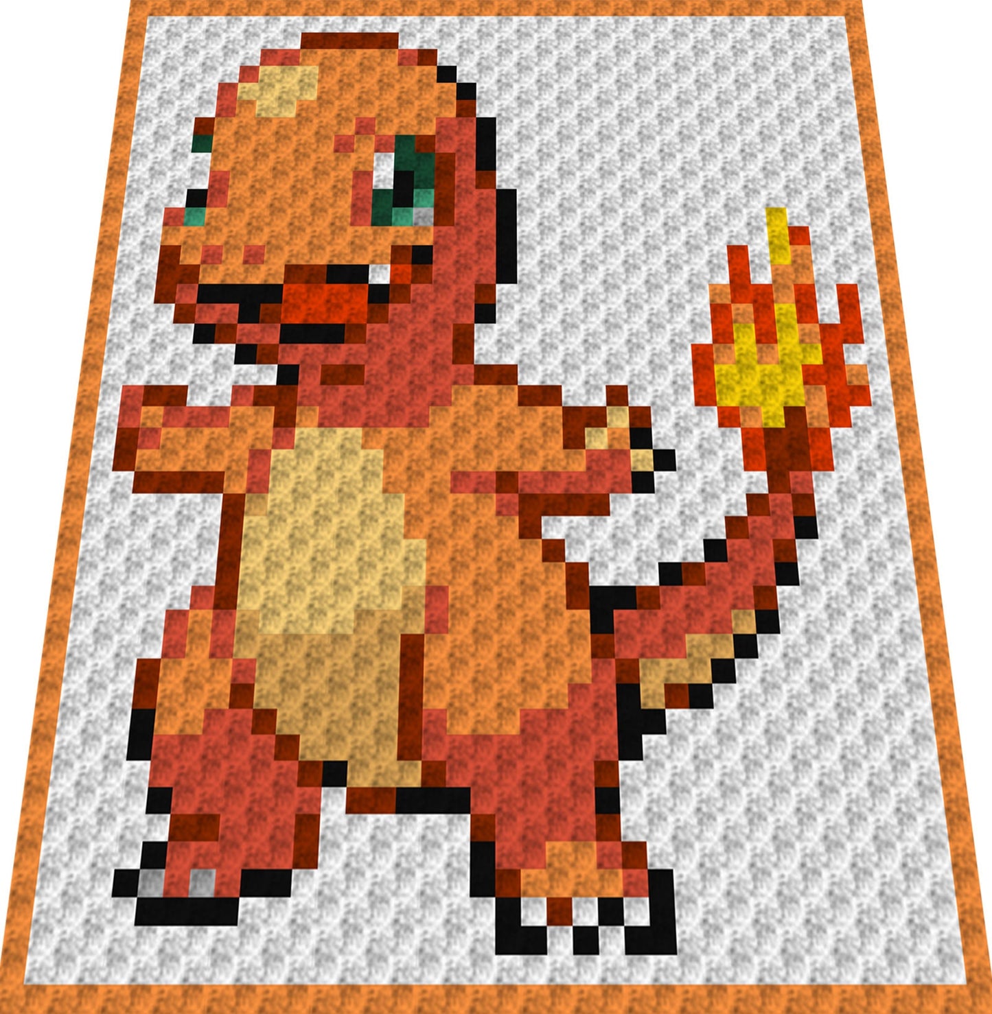 GLUMANDA - POKÉMON inspirierte C2C - Häkelmuster