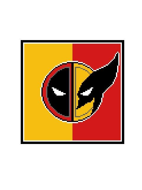 DEADPOOL & WOLVERINE - Häkelmuster für c2c