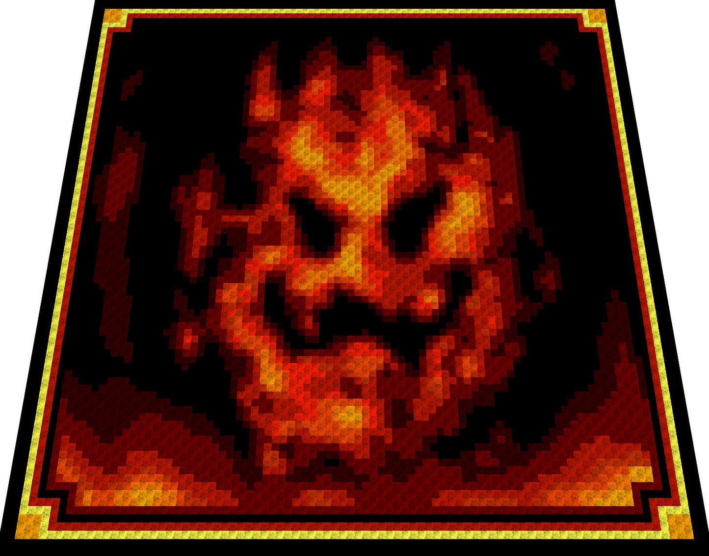 LETHAL LAVA LAND - inspiriertes C2C Häkelmuster