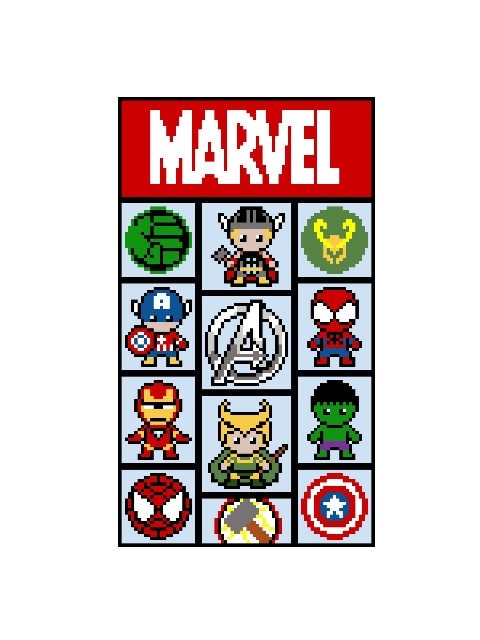 AVENGERS - c2c crochet pattern