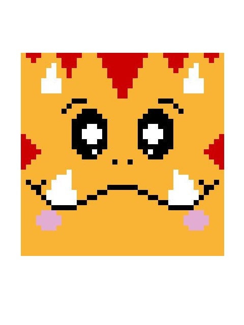 4 little MONSTERS, FM crochet pattern, graphic for FM with written and color-block instructions