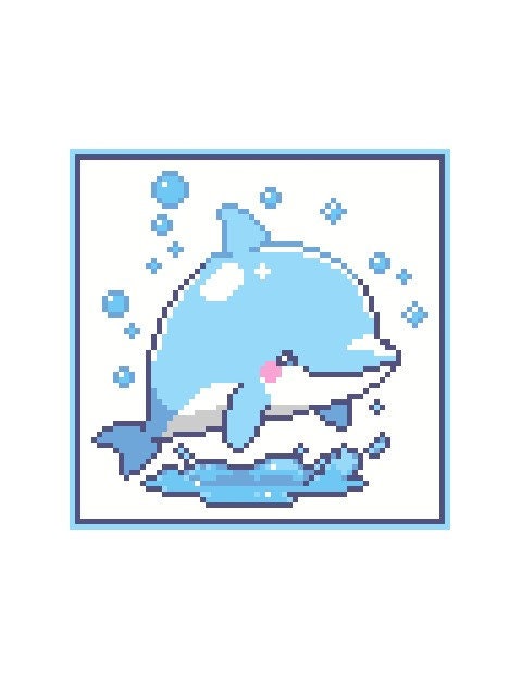 DELFIN, Grafik für C2C Häkeldecke