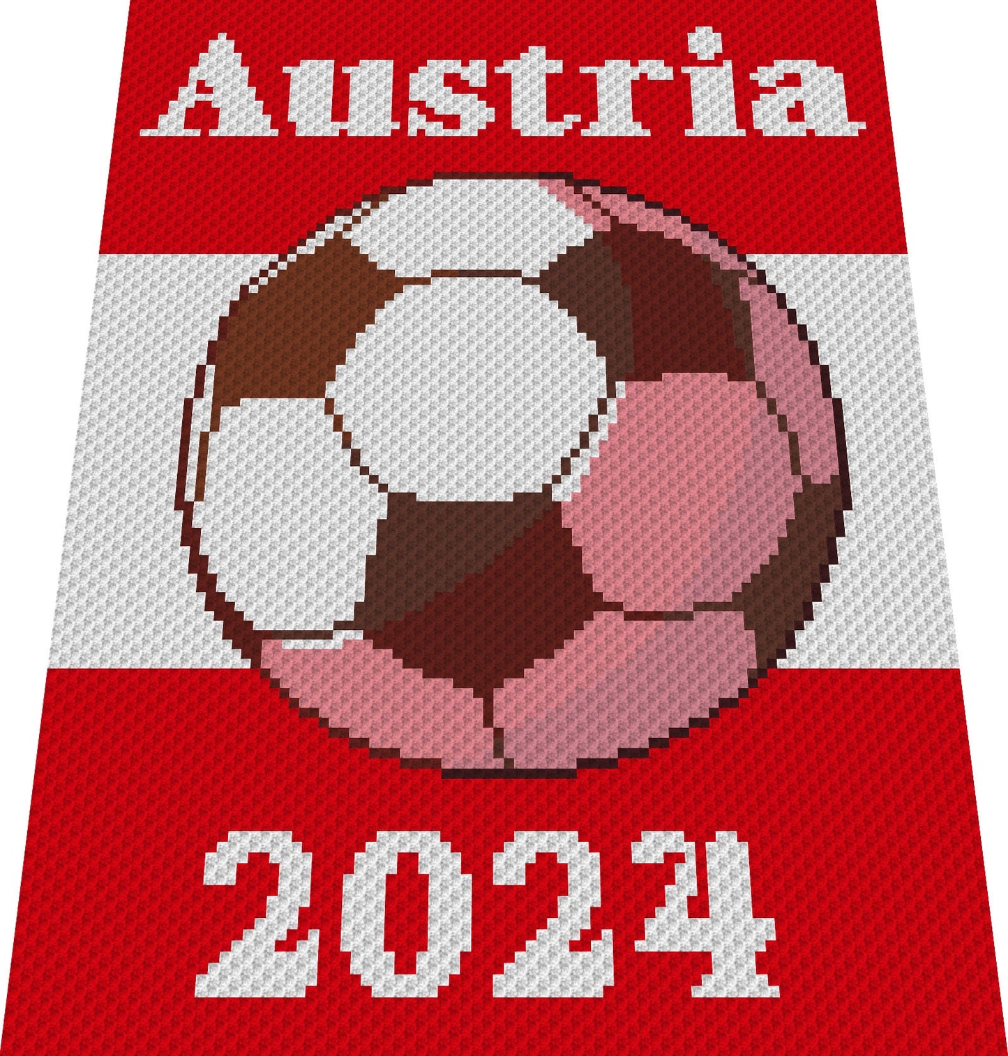 AUSTRIA 2024 - Grafik für c2c Häkeldecke