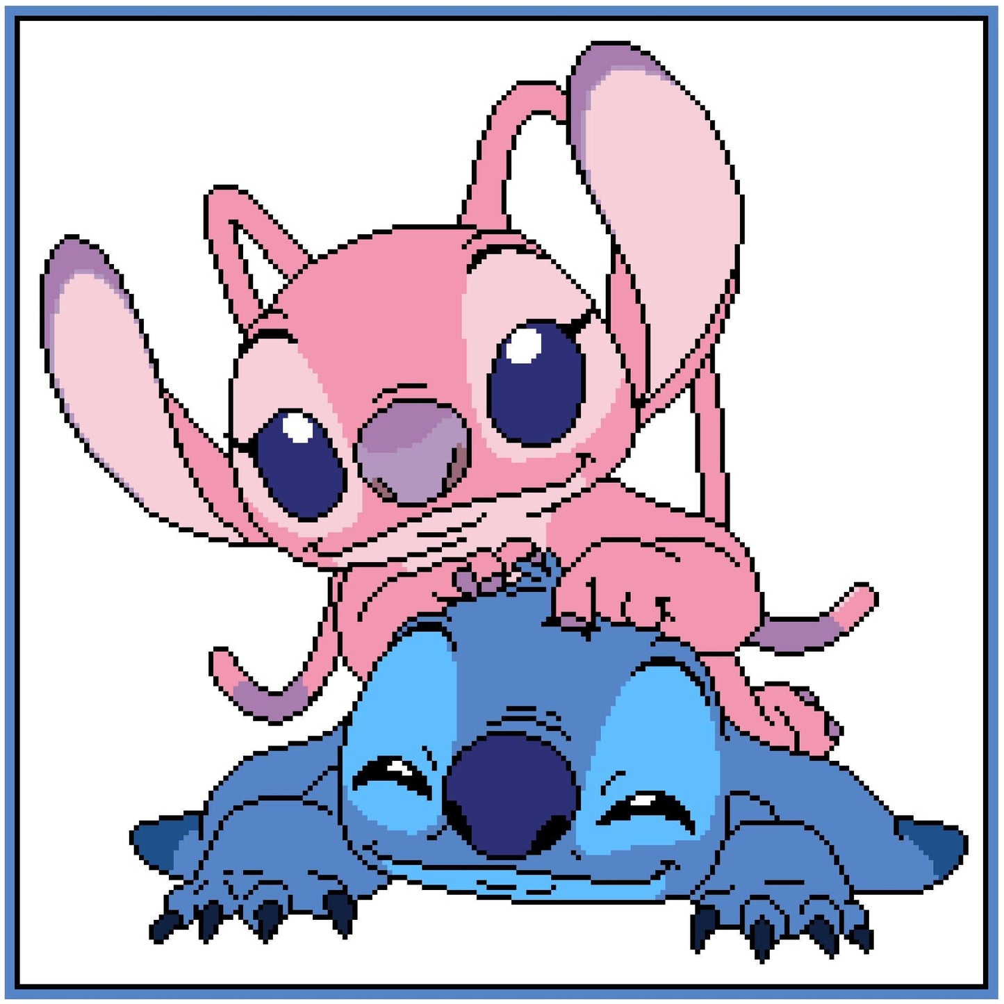 STITCH and ANGEL, Häkelmuster für Fm