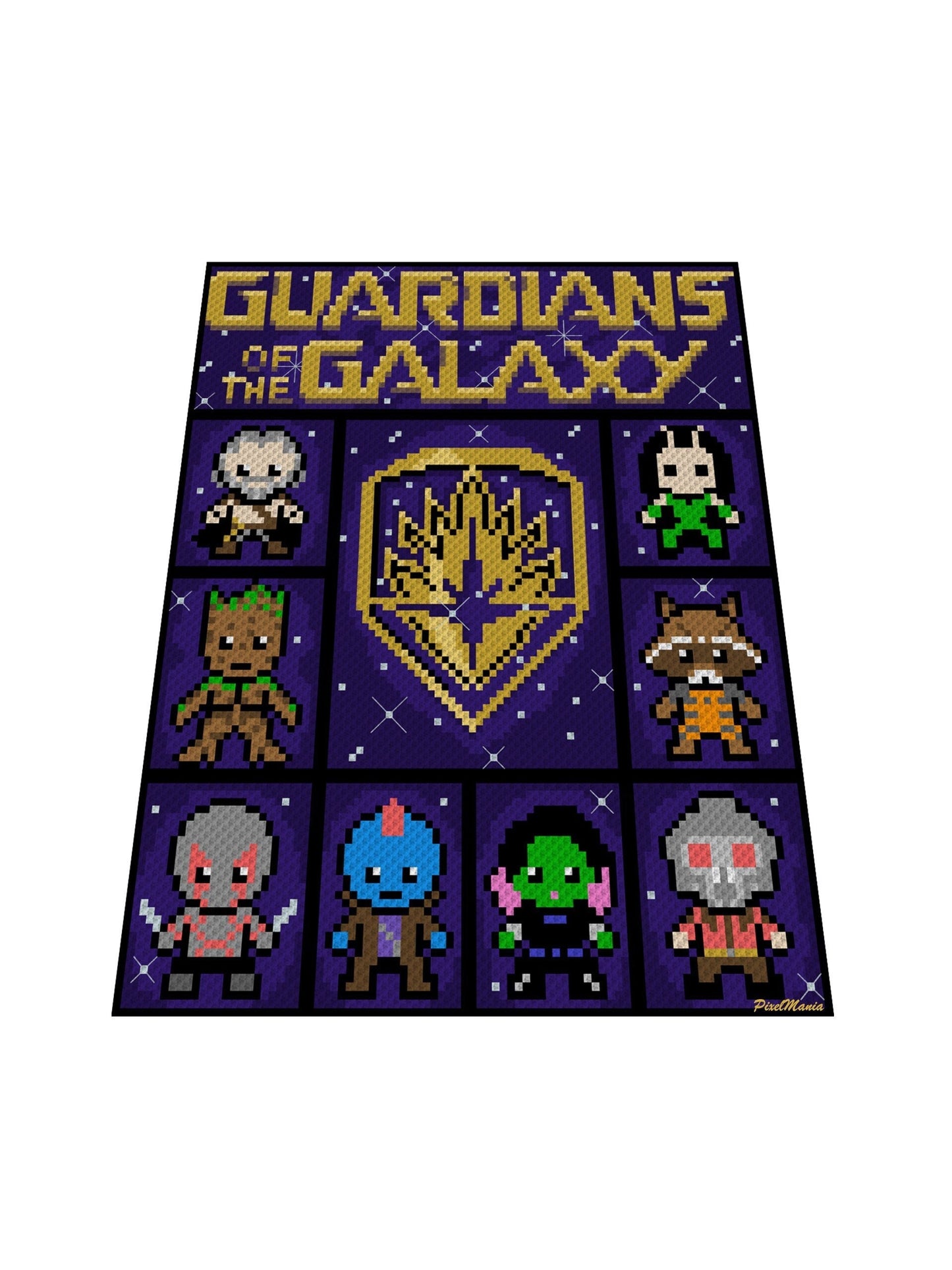 GUARDIANS of the GALAXY - c2c crochet pattern