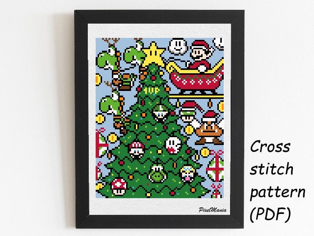 Christmas with MARIO - modernes KREUZSTICH MUSTER