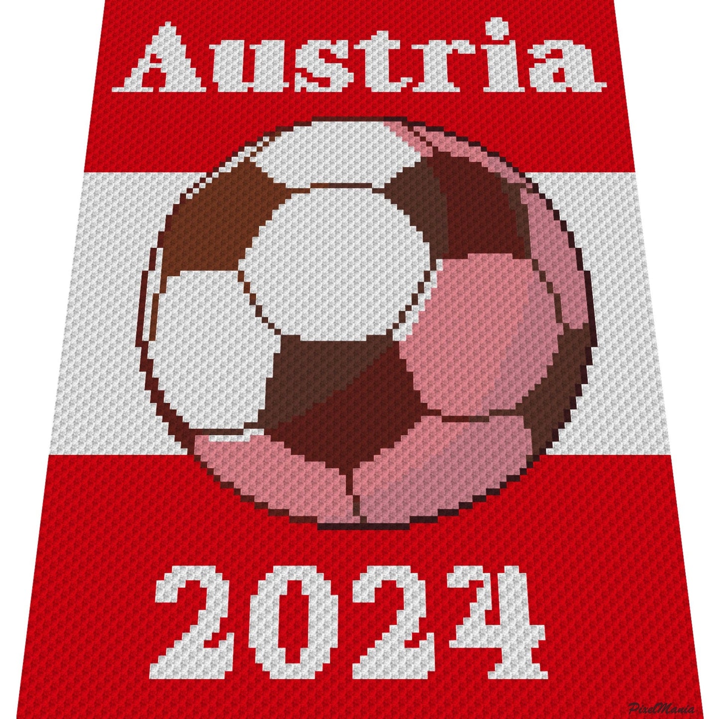 AUSTRIA 2024 - Grafik für c2c Häkeldecke