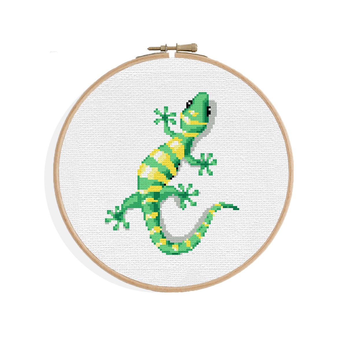 Gecko - modern CROSS STITCH PATTERN - animal picture