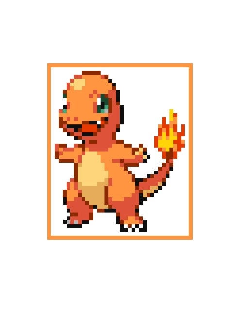GLUMANDA - POKÉMON inspirierte C2C - Häkelmuster