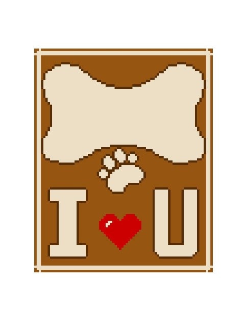 DOG BONE, Sc crochet pattern, chart for Sc, crochet blanket single stitches, Tunisian, double crochet, with written & color block instructions