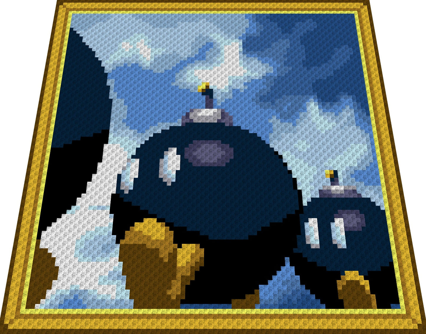 BOMB OMBS BATTLEFIELD - inspiriertes C2C Häkelmuster