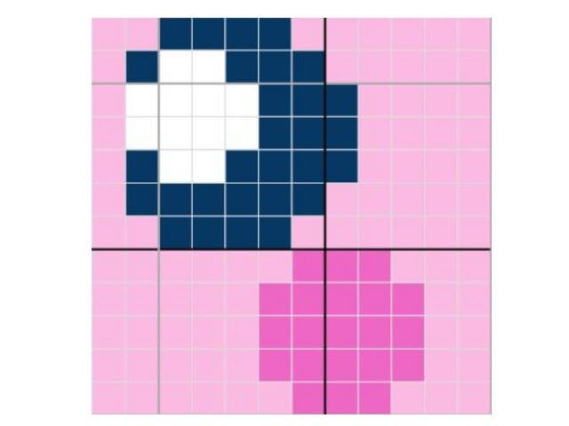 UniCorN WhaleS, Häkelmuster, Grafik für C2C, Häkeldecke Ecke zu Ecke, mit geschriebener & Farb-Block Anleitung