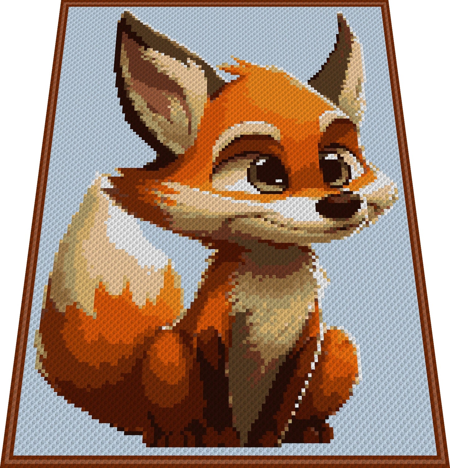 FUCHS, Grafik für C2C Häkeldecke