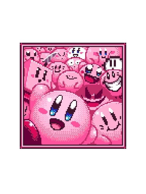 KIRBY INVASION - Grafik für C2C Häkeldecke