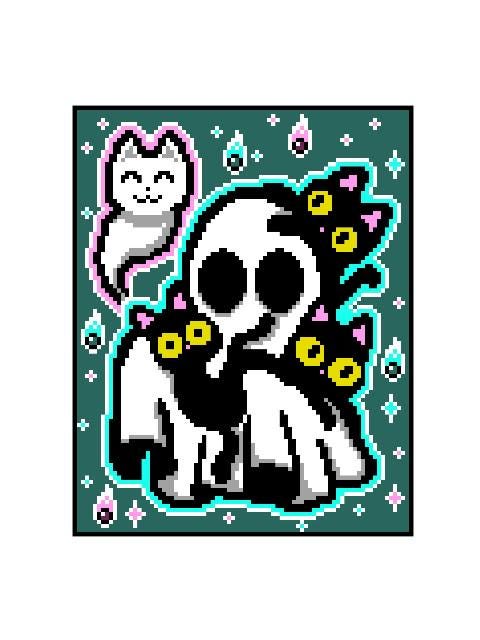 GHOST and CATS, Grafik für C2C Häkeldecke