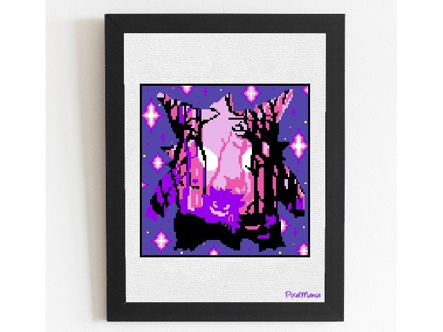 GENGAR - modern CROSS STITCH PATTERN - Pokémon