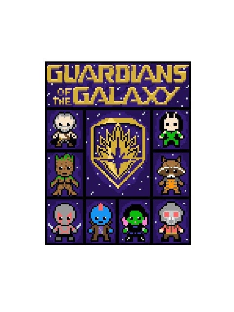GUARDIANS of the GALAXY - c2c crochet pattern