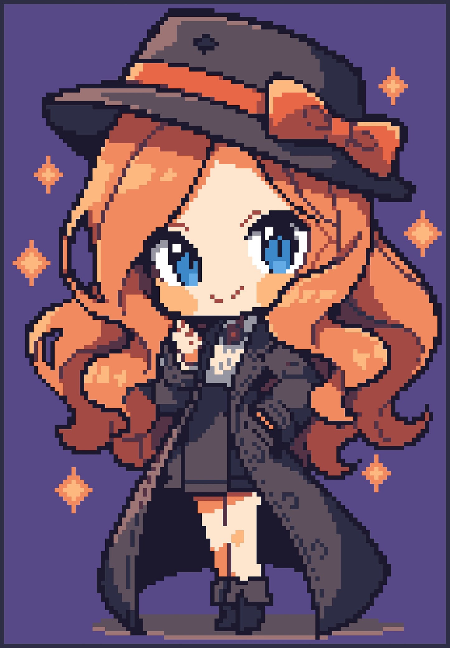 LITTLE DETECTIVE GIRL, Grafik für fM Häkeldecke