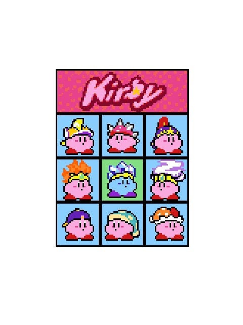 KIRBY - Häkelmuster, Grafik für C2C, Häkeldecke od Kissen Ecke zu Ecke, mit geschriebener Anleitung