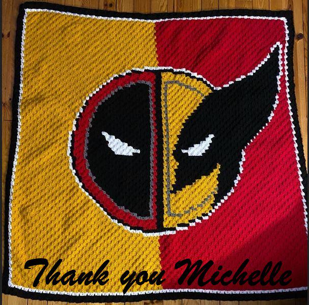 DEADPOOL & WOLVERINE - Häkelmuster für c2c