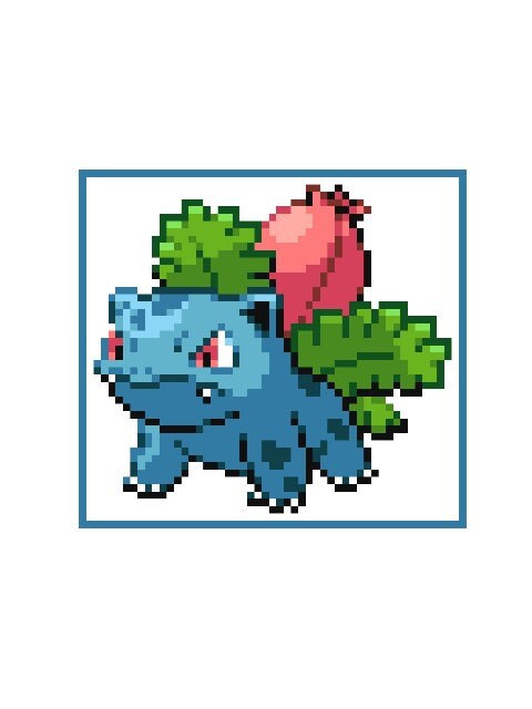 BISAKNOSP - POKÉMON inspirierte C2C - Häkelmuster