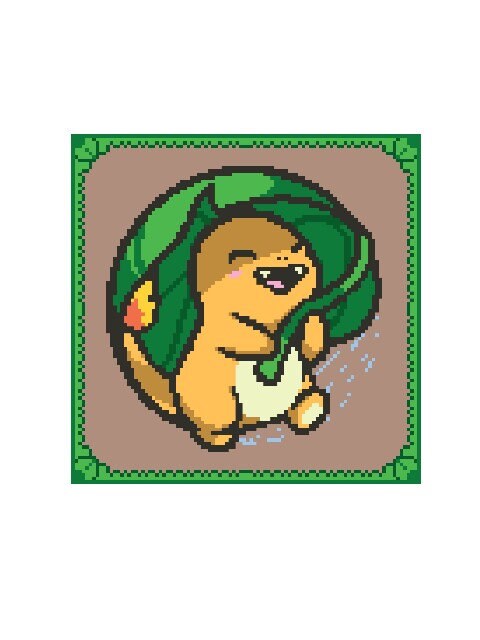 GLUMANDA - POKEMON inspirierte Häkelmuster, Grafik für C2C, Häkeldecke Ecke zu Ecke, mit geschr. & Farb-Block Anleitung, kleiner Drache