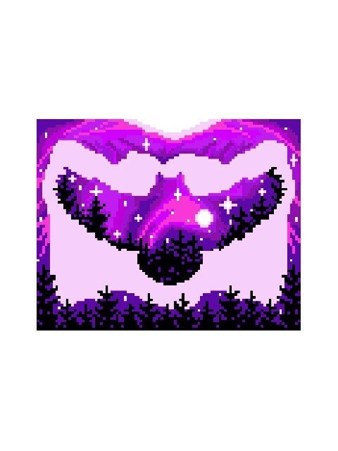 OWL SILHOUETTE - pink, graphic for Fm crochet blanket, with written & color block instructions for owl blanket, animal motif