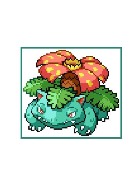 BISAFLOR - POKÉMON inspirierte C2C - Häkelmuster