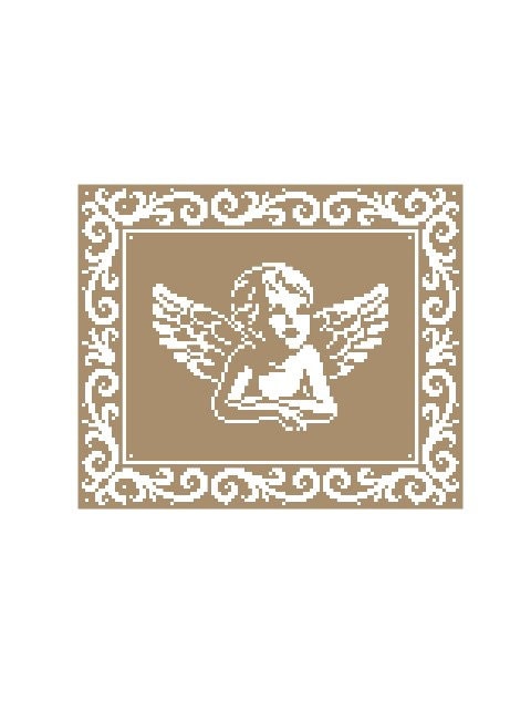ANGEL -Graphic for Fm Crochet Blanket, Crochet Pattern with Written & Color Block Instructions for Angel Blanket