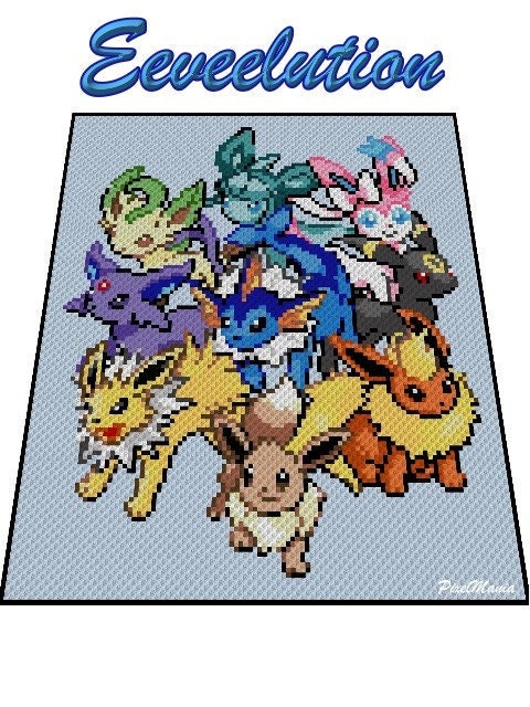EVOLI - EVOLUTION inspired C2C crochet patterns