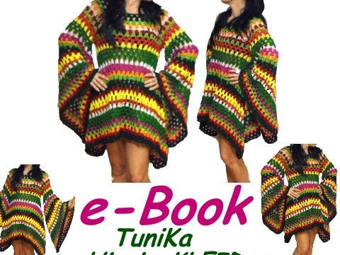 e-Book * hiPPie KLEID - TUNIKA * Häkelanleitung, pdf-Datei, HäkelKLEID, Granny Square,
