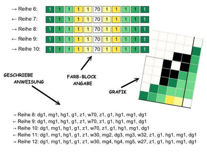 GECKO - Sc crochet pattern, chart for Sc, crochet blanket single stitches, Tunisian, double crochet, sc & color block instructions