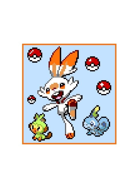 HOPPLO and FRIENDS - Pokémon inspired blanket - crochet pattern, graphic for C2C, crochet blanket corner to corner, with typed & color block instructions
