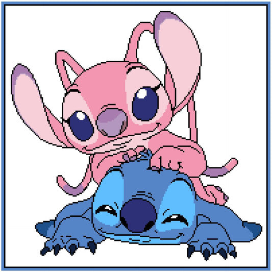 STITCH and ANGEL, Häkelmuster für Fm