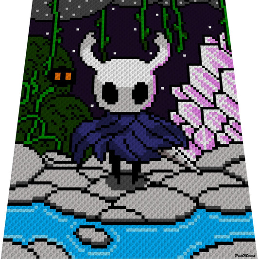 HOLLOW KNIGHT - crochet pattern for c2c