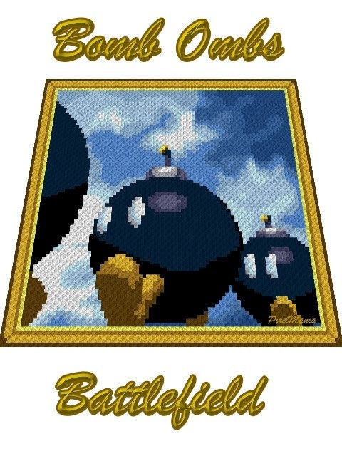 BOMB OMBS BATTLEFIELD - inspiriertes C2C Häkelmuster