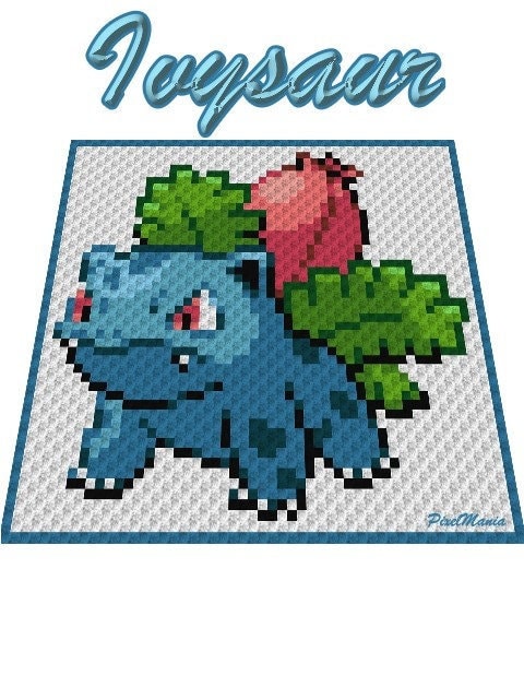 BISAKNOSP - POKÉMON inspirierte C2C - Häkelmuster