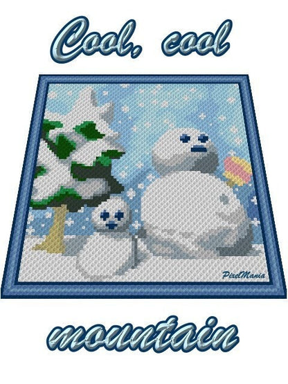 COOL COOL MOUNTAIN - inspiriertes C2C Häkelmuster