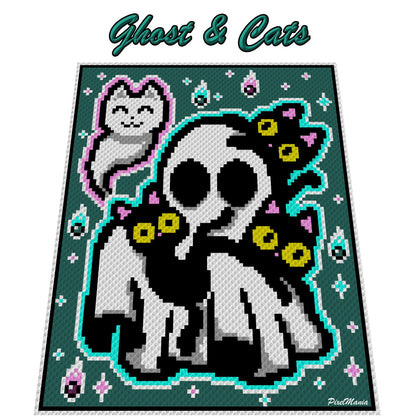 GHOST and CATS, Grafik für C2C Häkeldecke