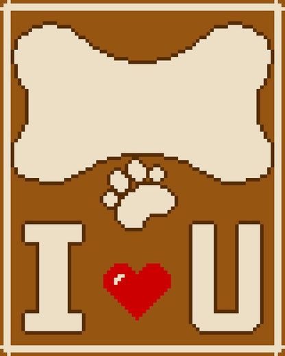 DOG BONES, crochet pattern, graphic for C2C, crochet blanket corner to corner, with written & color block instructions