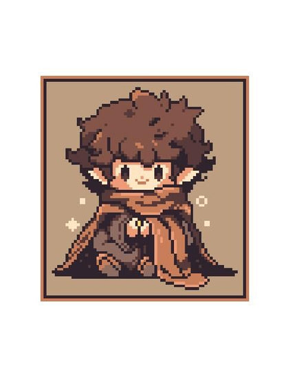 HOBBIT, graphic for C2C crochet blanket
