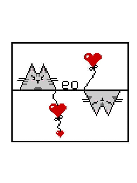 MeoW - Häkelmuster, Grafik für C2C, Häkeldecke Ecke zu Ecke,  mit geschriebener & Farb-Block Anleitung
