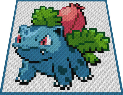 BISAKNOSP - POKÉMON inspirierte C2C - Häkelmuster