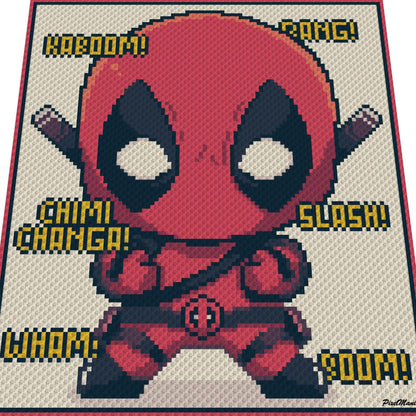 DEADPOOL - Häkelmuster für c2c