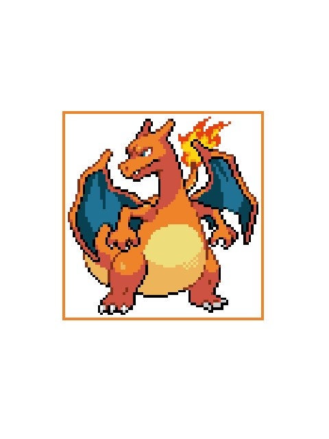 GLURAK - POKÉMON inspirierte C2C - Häkelmuster