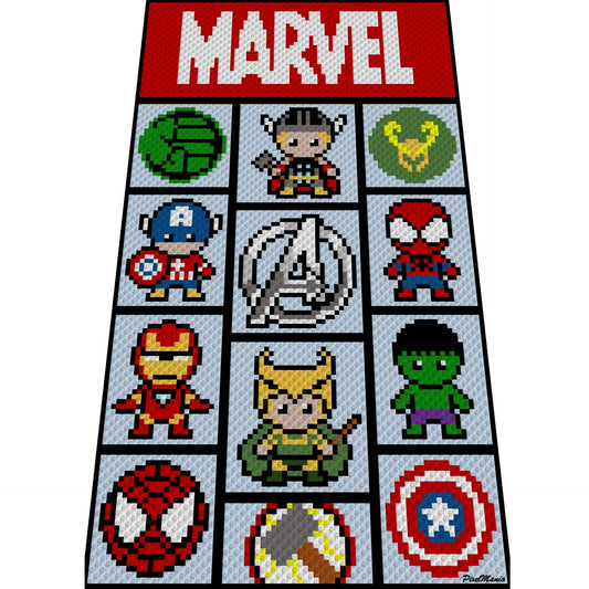 AVENGERS - c2c Häkelmuster