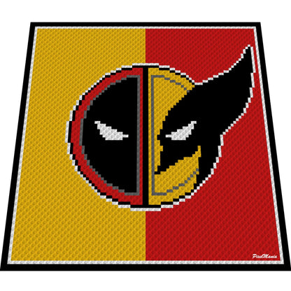 DEADPOOL & WOLVERINE - Häkelmuster für c2c