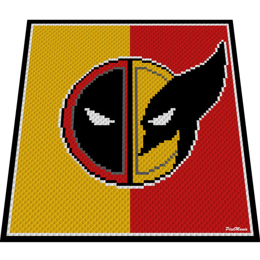DEADPOOL & WOLVERINE - Häkelmuster für c2c